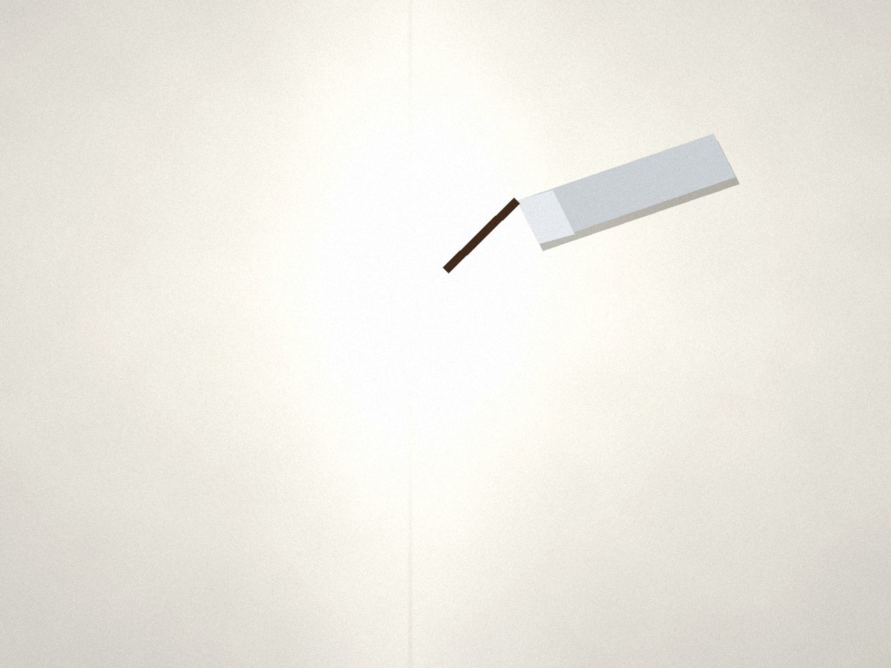 Representative image of GIB jointing compound feathered over a board seam.