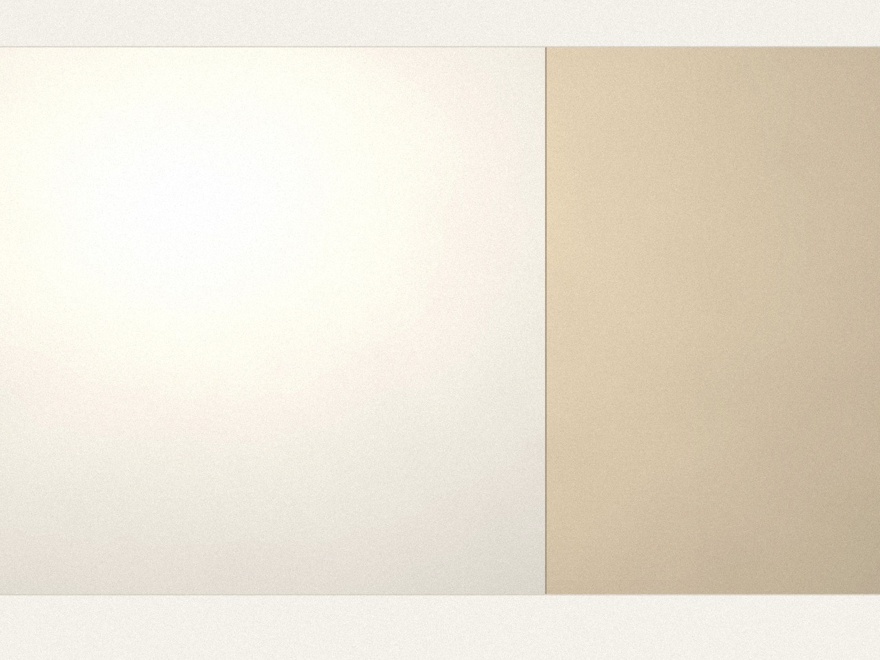 Representative image of a crisp interior cut-in line between two paint tones.