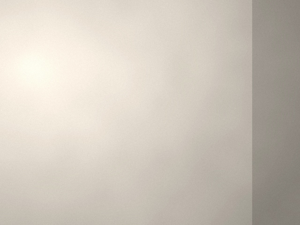 A smooth, dead-flat plastered wall finished by Rush & Brush
